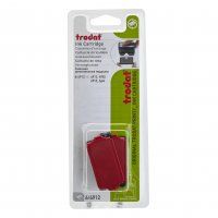 TRODAT INK PAD 4912 RED PKT/2 47X18MM