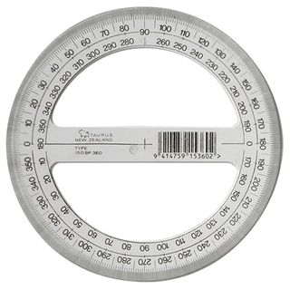 PROTRACTOR 15CM - 360 TAURUS