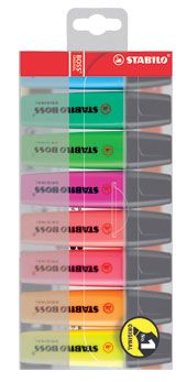 HIGHLIGHTERS STABILO BOSS ASSORTED PKT/8