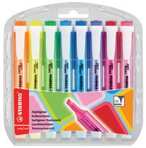 HIGHLIGHTER STABILO SWING ASSORTED PKT/8