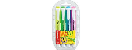 HIGHLIGHTER STABILO SWING ASSORTED PKT/4