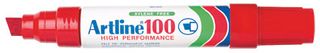 ARTLINE 100 PERMANENT MARKER 12MM RED