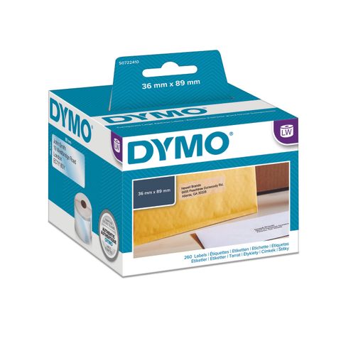 DYMO LABELS 99013 CLEAR 36X89MM BX/1