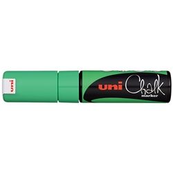 UNI CHALK MARKER CHISEL TIP GREEN