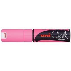 UNI CHALK MARKER CHISEL TIP PINK