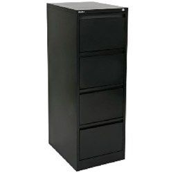 PROCEED 4 DRAWER FILING CABINET BLACK