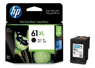 INKJET CARTRIDGE HP 61XL CH563WA BLACK