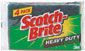 SCOTCH-BRITE HEAVY DUTY SCOURER PKT/4