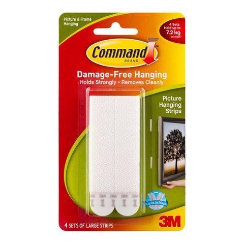 3M COMMAND PICTURE HANGING STRIPS LARGE
