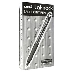 UNI-BALL LAKNOCK PEN 1.00MM MED BLACK