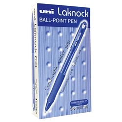 UNI-BALL LAKNOCK PEN 1.00MM MED BLUE