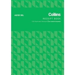 COLLINS RECEIPT BOOK A5/50DL