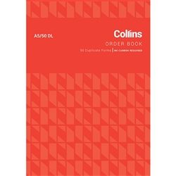 COLLINS ORDER BOOK A5/50DL