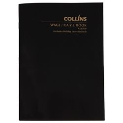 COLLINS WAGE BOOK A5 LIMP COVER