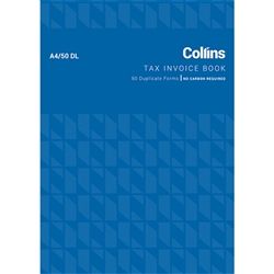COLLINS TAX INVOICE A4/50DL