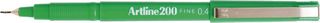ARTLINE 200 FINELINER PEN 0.4MM GREEN