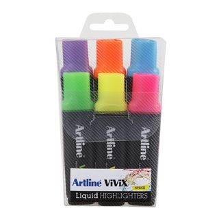 HIGHLIGHTER ARTLINE VIVIX ASSORTED PKT/6