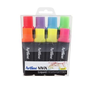 HIGHLIGHTER ARTLINE VIVIX ASSORTED PKT/8