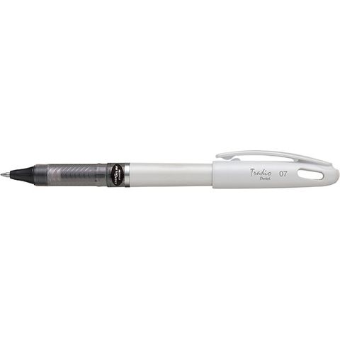 PENTEL ENERGEL PEN TRADIO MED BLACK/WHT