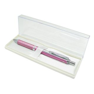 PENTEL ALUM ENERGEL PEN PINK BRL BLACK