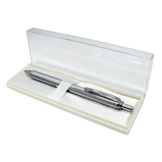 PENTEL ALUM ENERGEL PEN SILVER BRL BLACK