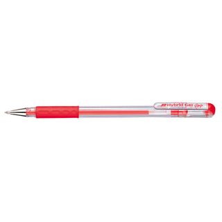 PEN PENTEL HYBRID GEL GRIP RED 0.6MM