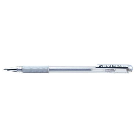 PEN PENTEL HYBRID GEL GRIP SILVER 0.8MM