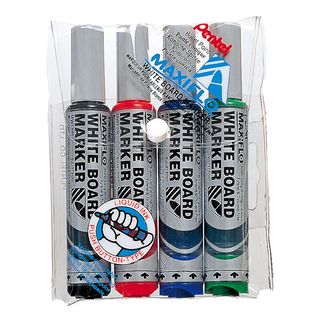 WHITEBOARD MARKER MAXIFLO BULLET PKT/4