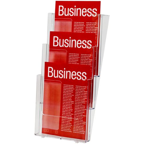 BROCHURE HOLDER ESSELTE CLEAR A4 3-TIER