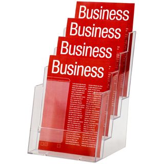 BROCHURE HOLDER ESSELTE CLEAR A5 4-TIER