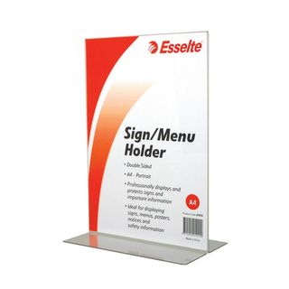 MENU/SIGN HOLDER ESSELTE A4 PORTRAIT