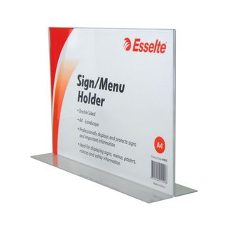 MENU/SIGN HOLDER ESSELTE A4 LANDSCAPE