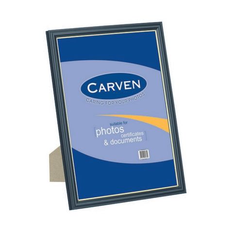 CARVEN DOCUMENT FRAME BLACK / GOLD A4