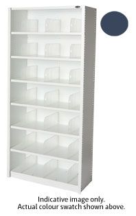 EUROPLAN PANEL SHELVING 7 LEVEL DUSK BLU