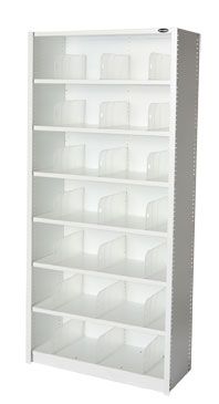 EUROPLAN PANEL SHELVING 7 LEVEL ICE WHIT