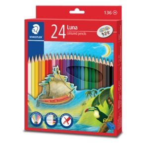 COLOURED PENCILS LUNA FULL LENGTH PKT/24