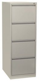 FILING CABINET FIRSTLINE 4 DRAWER SILVER