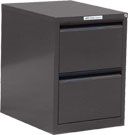 PRECISION FILING CABINET 2 DRAWER BLACK