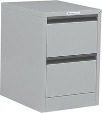 PRECISION FILING CABINET 2 DR SILVER COM