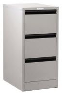 PRECISION FILING CABINET 3 DRAWER SILVER