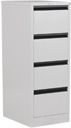 PRECISION FILING CABINET 4 DRAWER WHITE