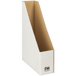 FM MAGAZINE FILE N0.4 WHITE 80X360X250MM