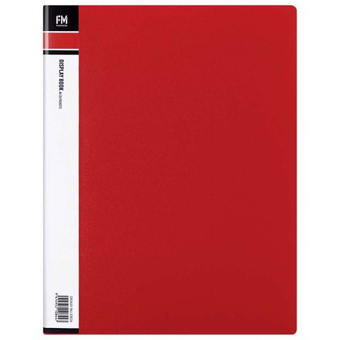 DISPLAY/CLEAR BOOK FM RED 20 POCKET