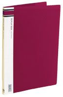 DISPLAY/CLEAR BOOK FM BURGUNDY 20 POCKET