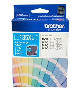 INK CARTRIDGE BROTHER LC135XLC CYAN HIGH