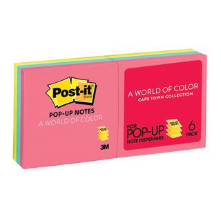 POST IT NOTES POP UP 76x76 CAPETOWN 6PK