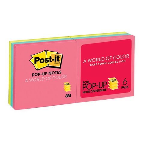 POST IT NOTES POP UP 76x76 CAPETOWN 6PK