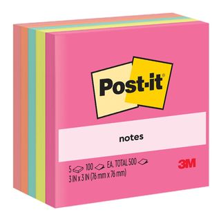 POST IT NOTES 654 NEON/CAPETOWN ASST PK5