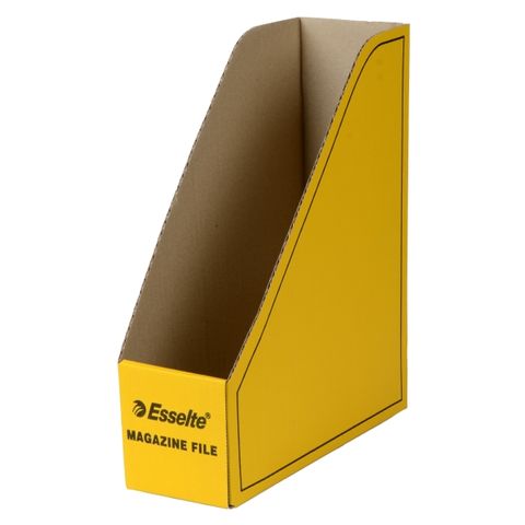 ESSELTE MAGAZINE FILE CARDBOARD YELLOW