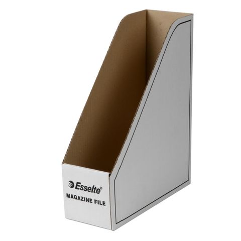 ESSELTE MAGAZINE FILE CARDBOARD WHITE